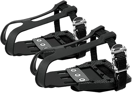 BV Universal Black Aluminum Pedal Straps