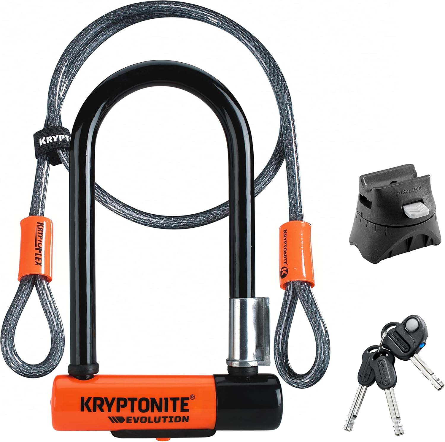 Kryptonite Evolution Mini-7 Bike U-Lock with Cable